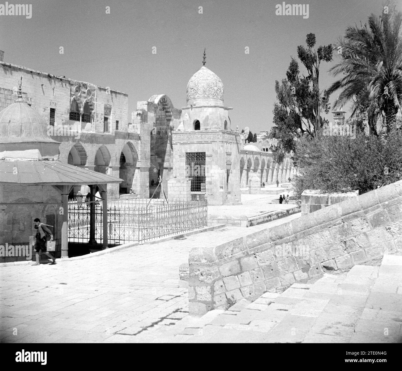 Al Haram esh-Sharif - Monte del Tempio con un santuario ca. 1950-1955 Foto Stock