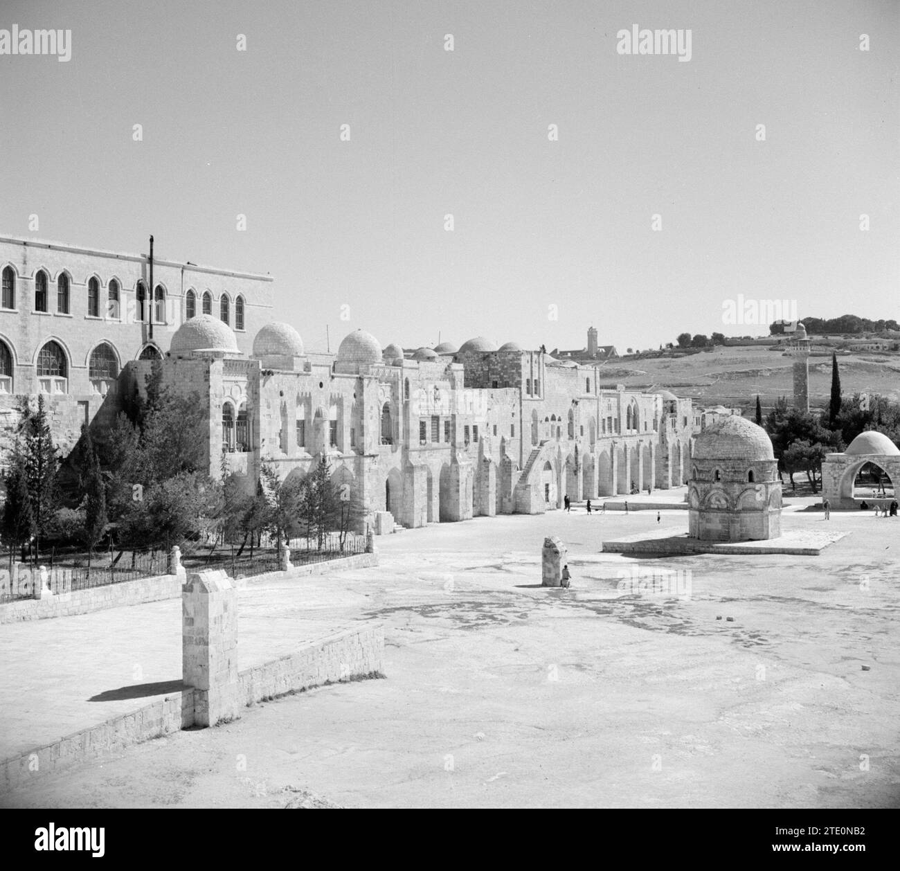 Al Haram esh-Sharif - Monte del Tempio con alcuni santuari ca. 1950-1955 Foto Stock