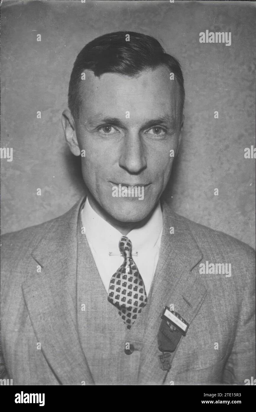 12/31/1933. Dr. William P. Murphy di Boston, uno dei tre medici americani ai quali è stato assegnato il Premio Nobel per la Medicina. Crediti: Album / Archivo ABC / Vidal Foto Stock
