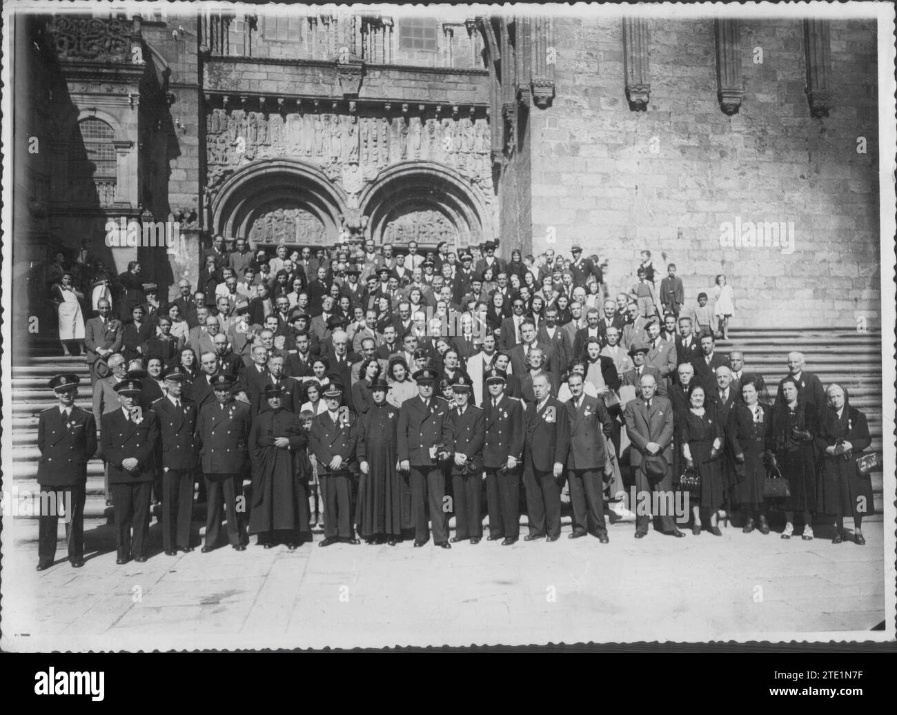 09/30/1943. Pellegrinaggio nazionale del corpo postale che ha vinto il giubileo dell'anno santo. Crediti: Album / Archivo ABC / Arturo Foto Stock