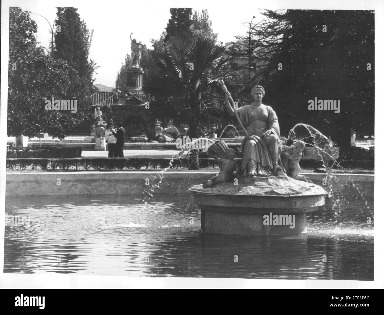 10/10/1982. Fontana del palazzo reale di Aranjuez, Madrid. Crediti: Album / Archivo ABC / Álvaro García Pelayo Foto Stock