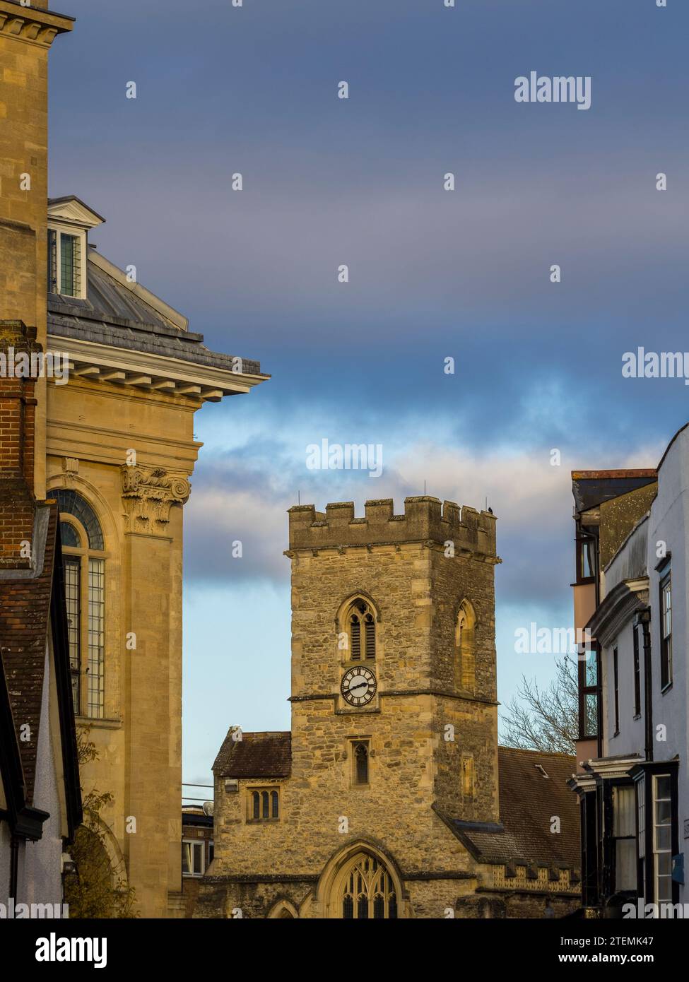 St Nicolas Church, Abingdon-on-Thames, Oxfordshire, Inghilterra, Regno Unito, GB. Foto Stock