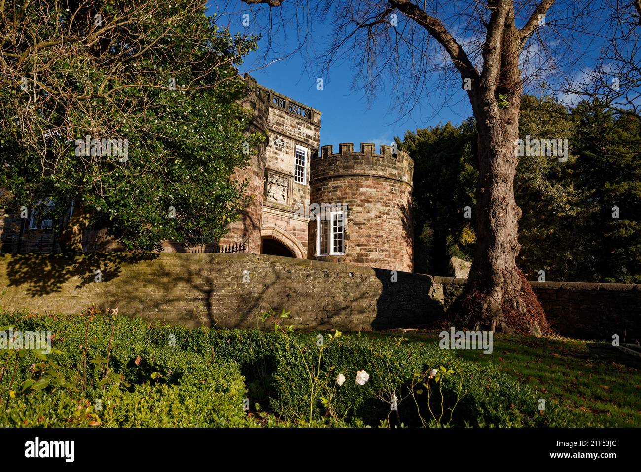 Skipton Castle Gatehouse Foto Stock