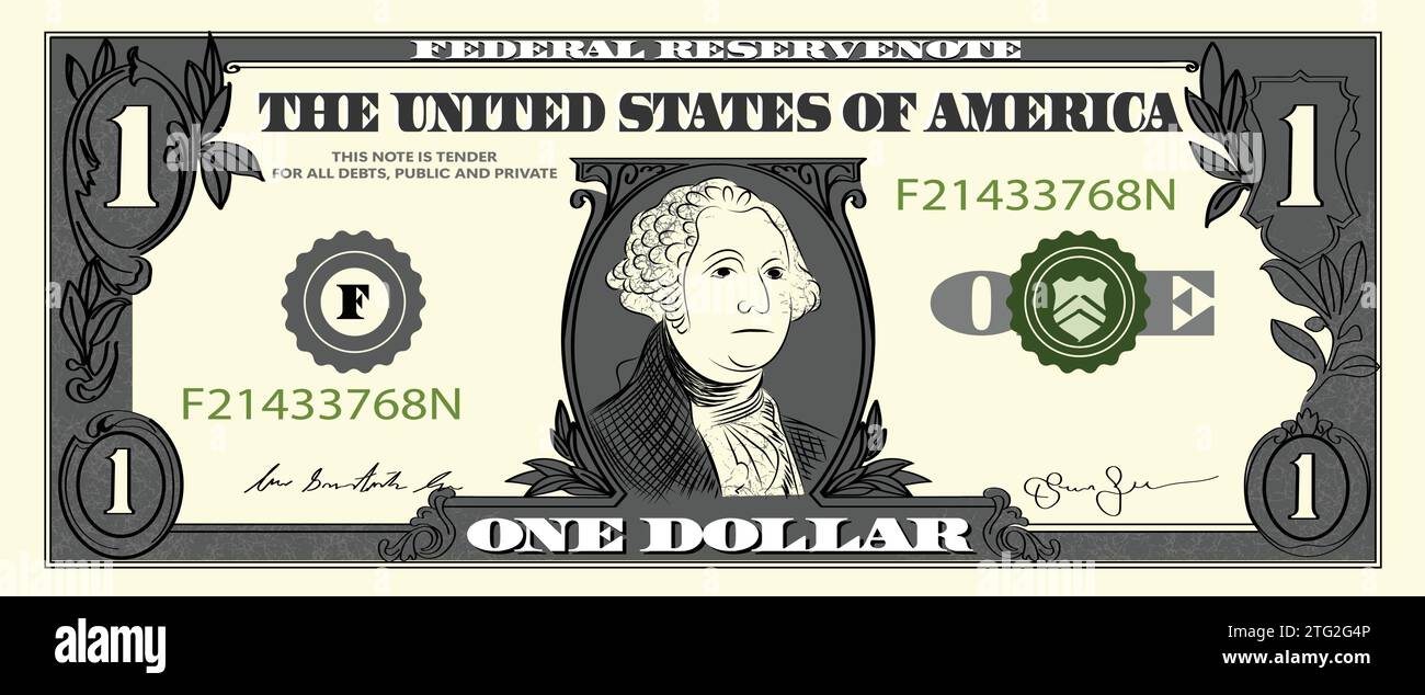 Dollari di banconote Immagini Vettoriali Stock - Alamy