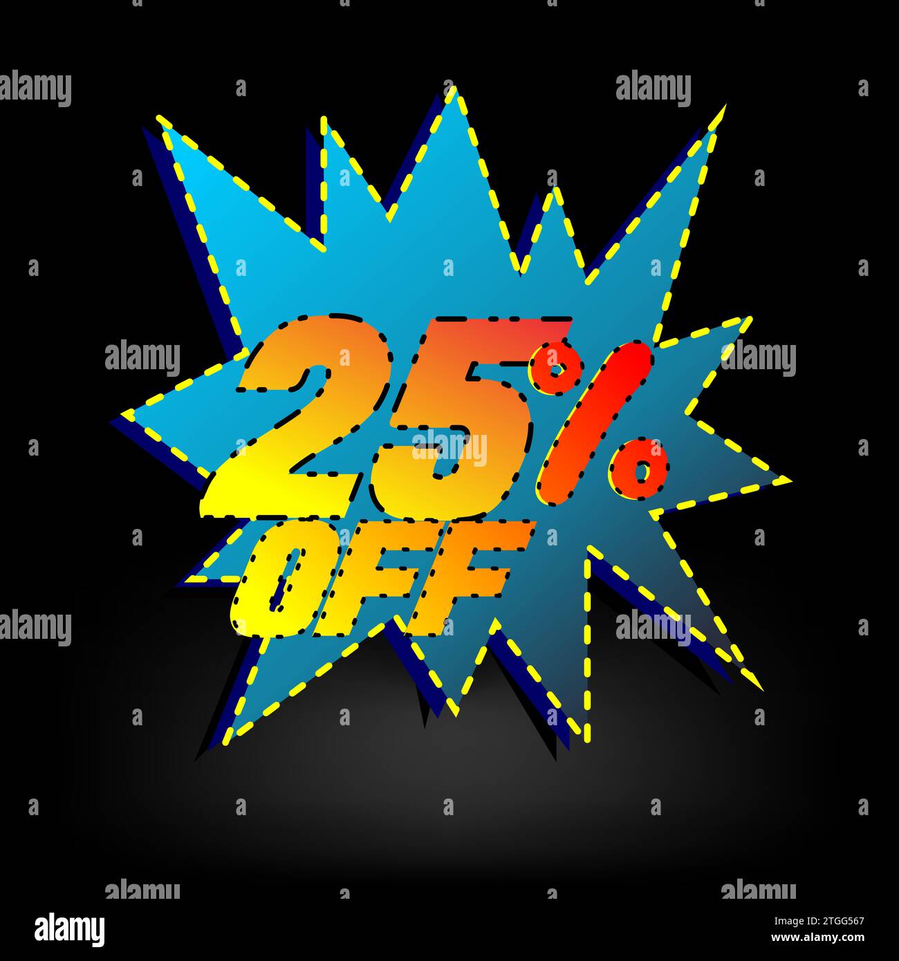 PROMOZIONE MARKETING OFFERTA DALL'ADESIVO SCONTO Illustrazione Vettoriale