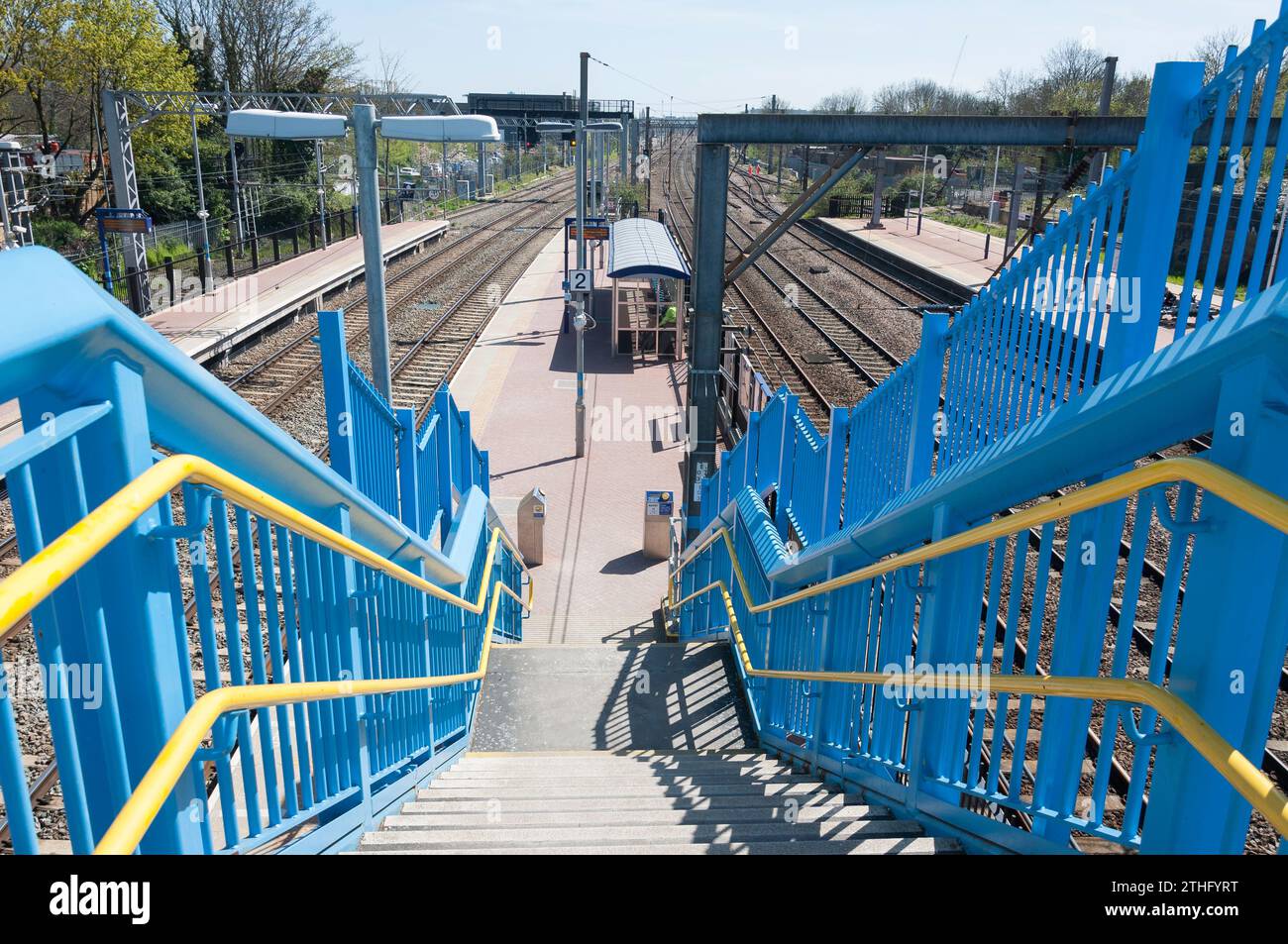 Alexandra Palace stazione ferroviaria, Station Road, legno verde, London Borough of Haringey, Greater London, England, Regno Unito Foto Stock