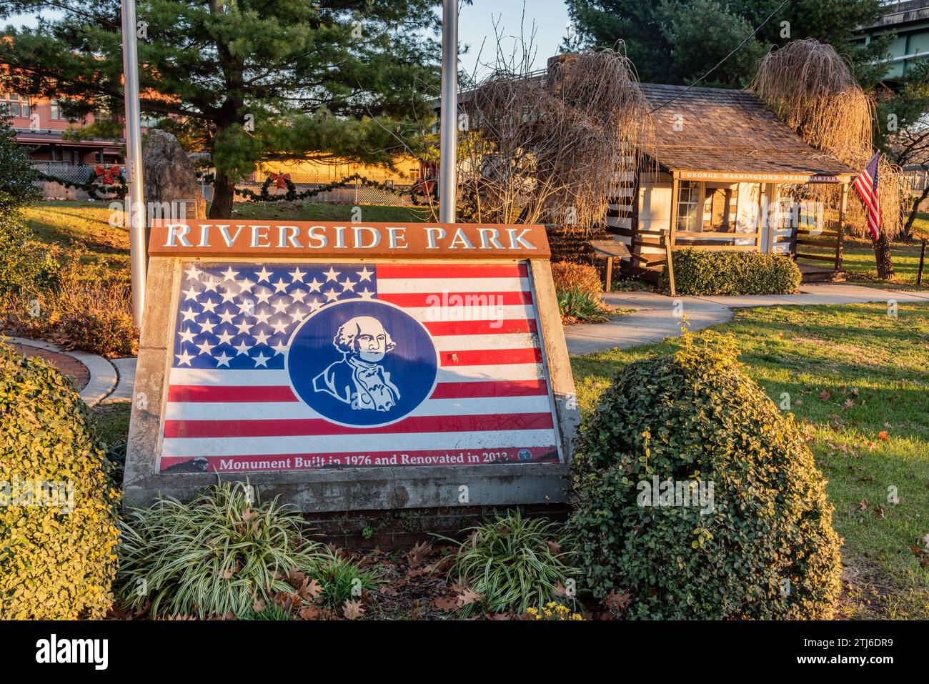 Riverside Park, Cumberland Maryland USA Foto Stock