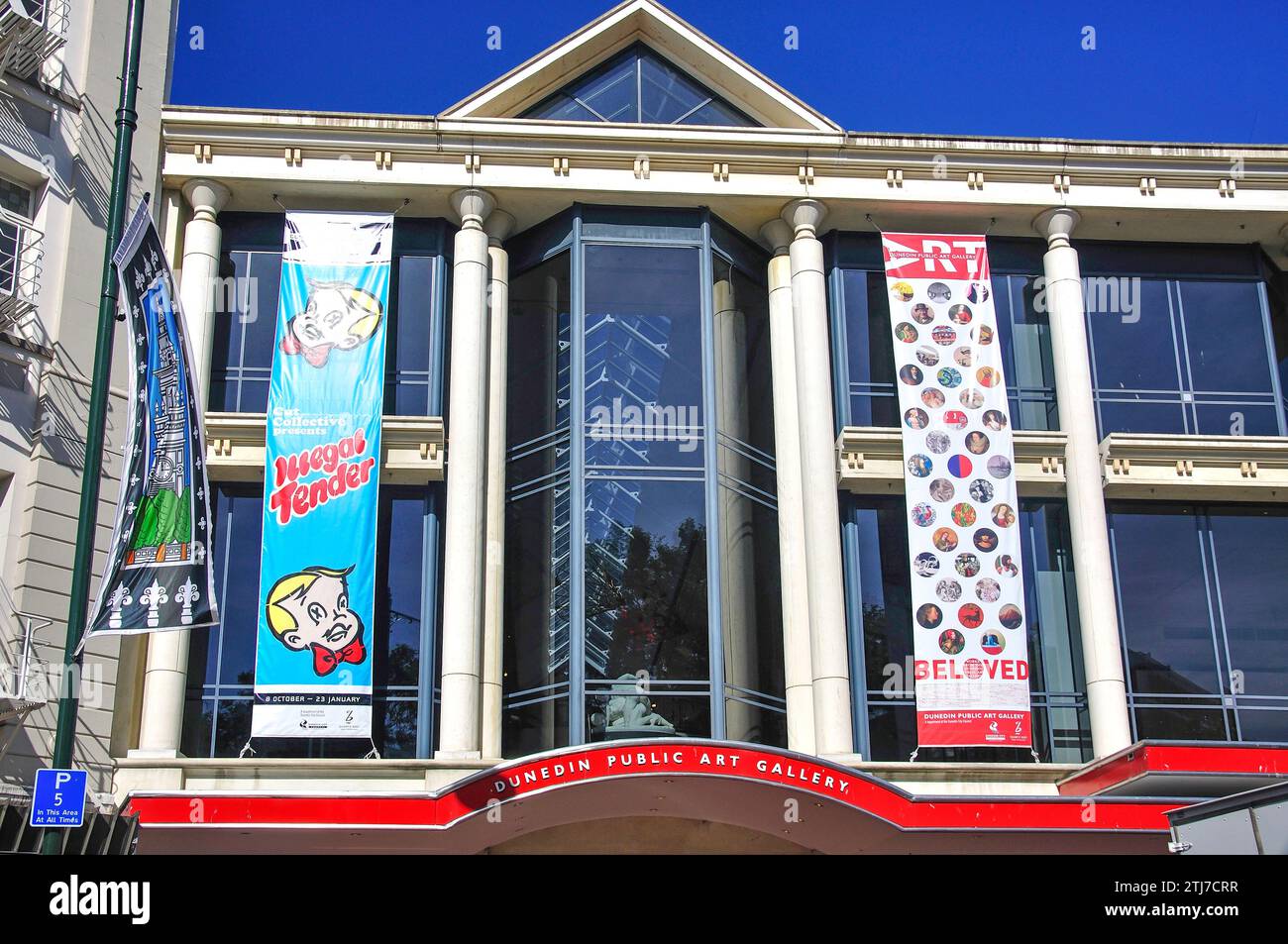 Dunedin Public Art Gallery, l'Ottagono, Dunedin, Regione di Otago, Isola del Sud, Nuova Zelanda Foto Stock