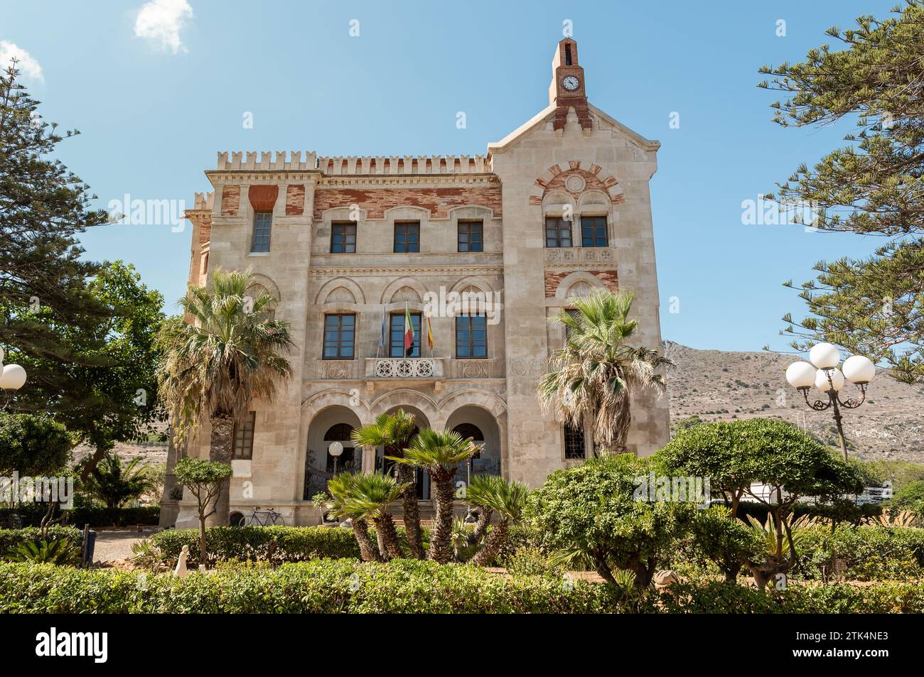 Palazzo Florio, l'isola di Favignana. Isole Egadi, Italia Foto stock - Alamy