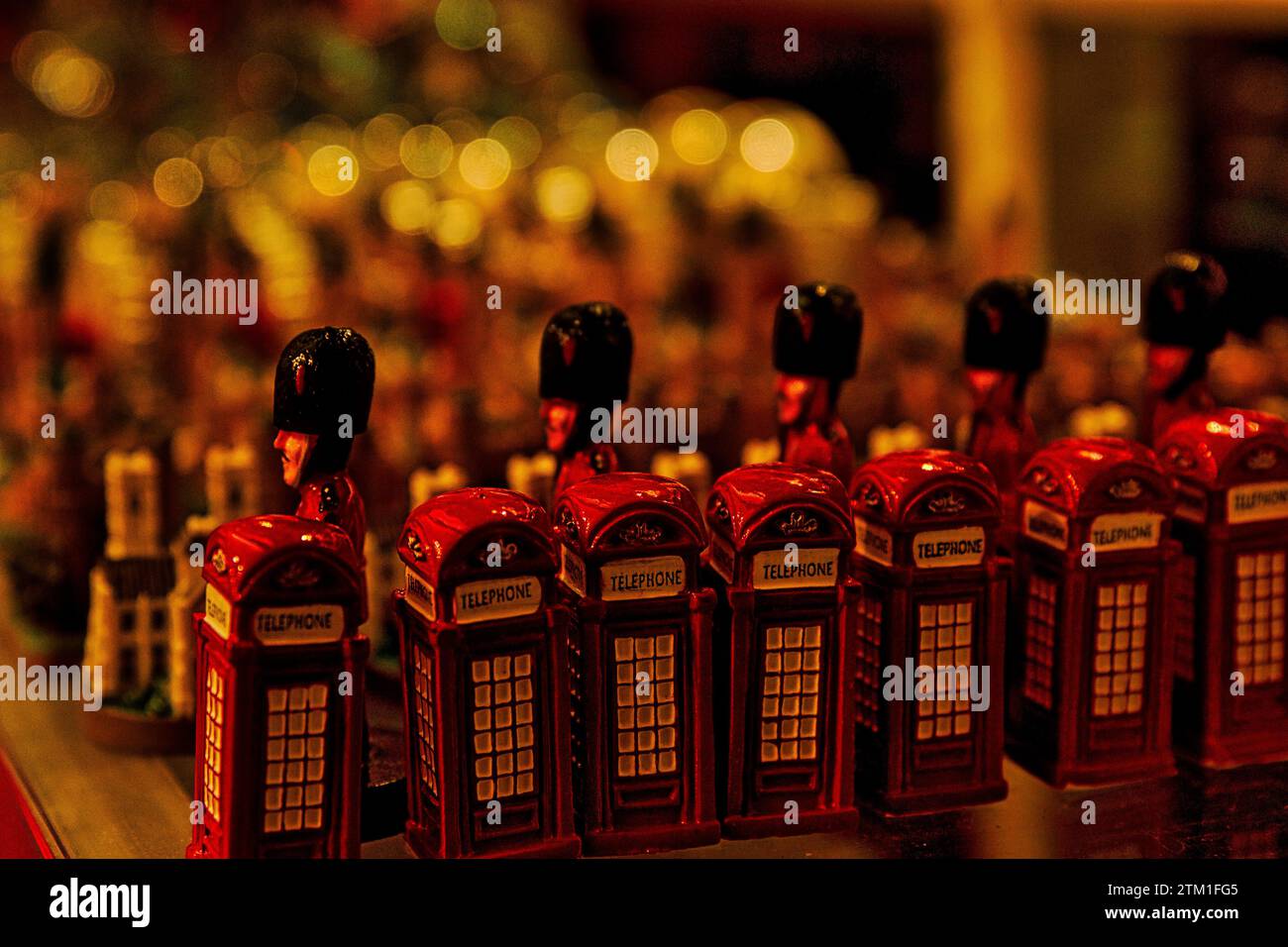 Bellissime decorazioni scattate durante il periodo natalizio Foto Stock