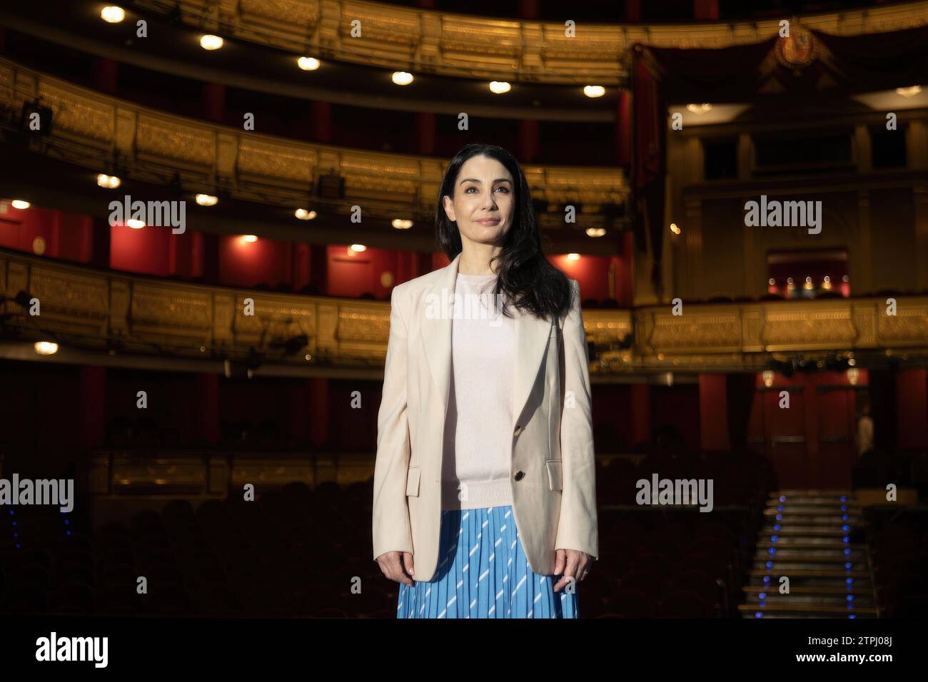 Madrid, 05/08/2023. Tamara Rojo, sul palco del Teatro Real. Foto: Isabel Permuy. ArchDC. Crediti: Album / Archivo ABC / Isabel B. Permuy Foto Stock