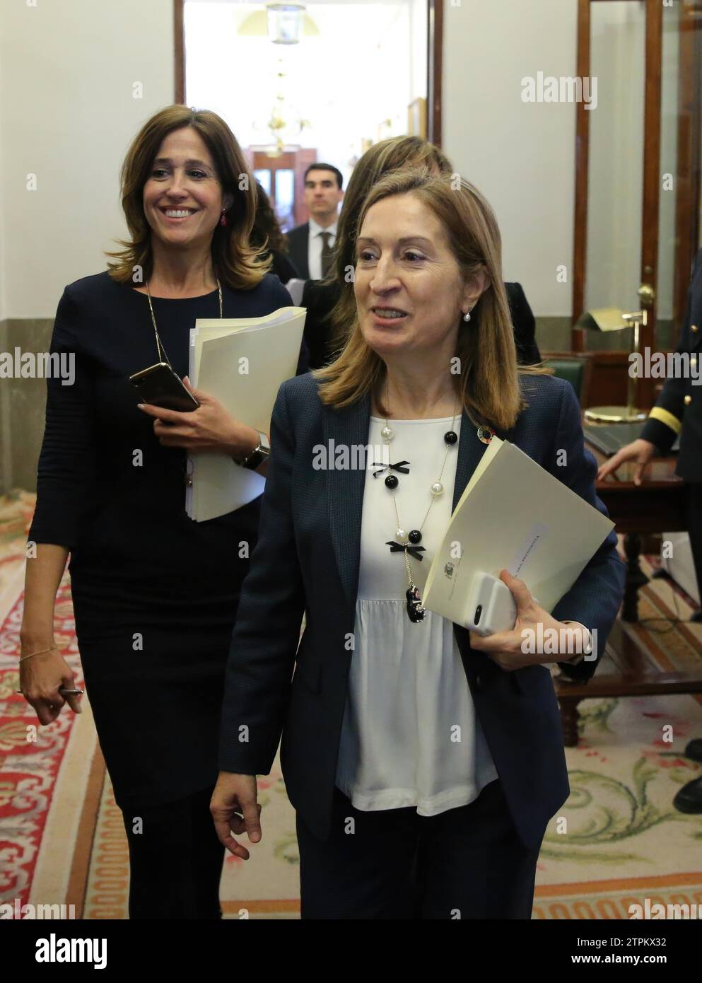 Madrid, 02/26/2019. Congresso dei deputati. Ultima riunione del Consiglio dei portavoce della legislatura presieduta da Ana Pastor. Foto: Jaime Garcia....ARCHDC. Nell'immagine, Ana Pastor. Crediti: Album / Archivo ABC / Jaime García Foto Stock