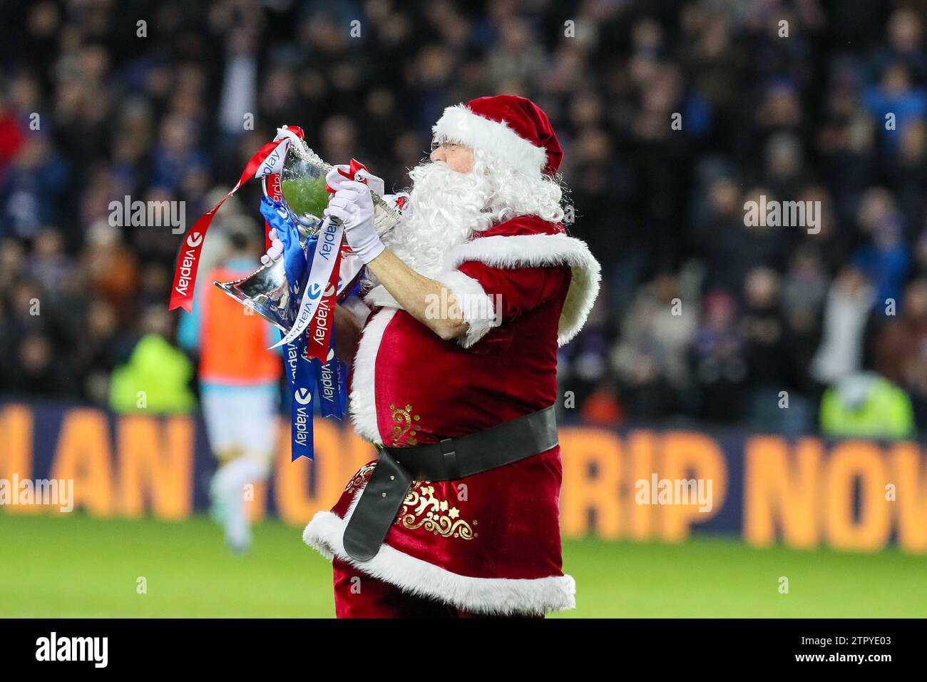 Glasgow, Regno Unito. 20 dicembre 2023. Dopo la vittoria della Viaplay Cup il 17 gennaio all'Hampden Park, i Rangers giocano a St Johnstone nel loro stadio di casa, l'Ibrox Stadium, Glasgow, Scozia, Regno Unito. I Rangers sono ora solo 5 punti dietro il Celtic con due partite in mano, quindi il risultato di questo gioco è molto importante. Crediti: Findlay/Alamy Live News Foto Stock