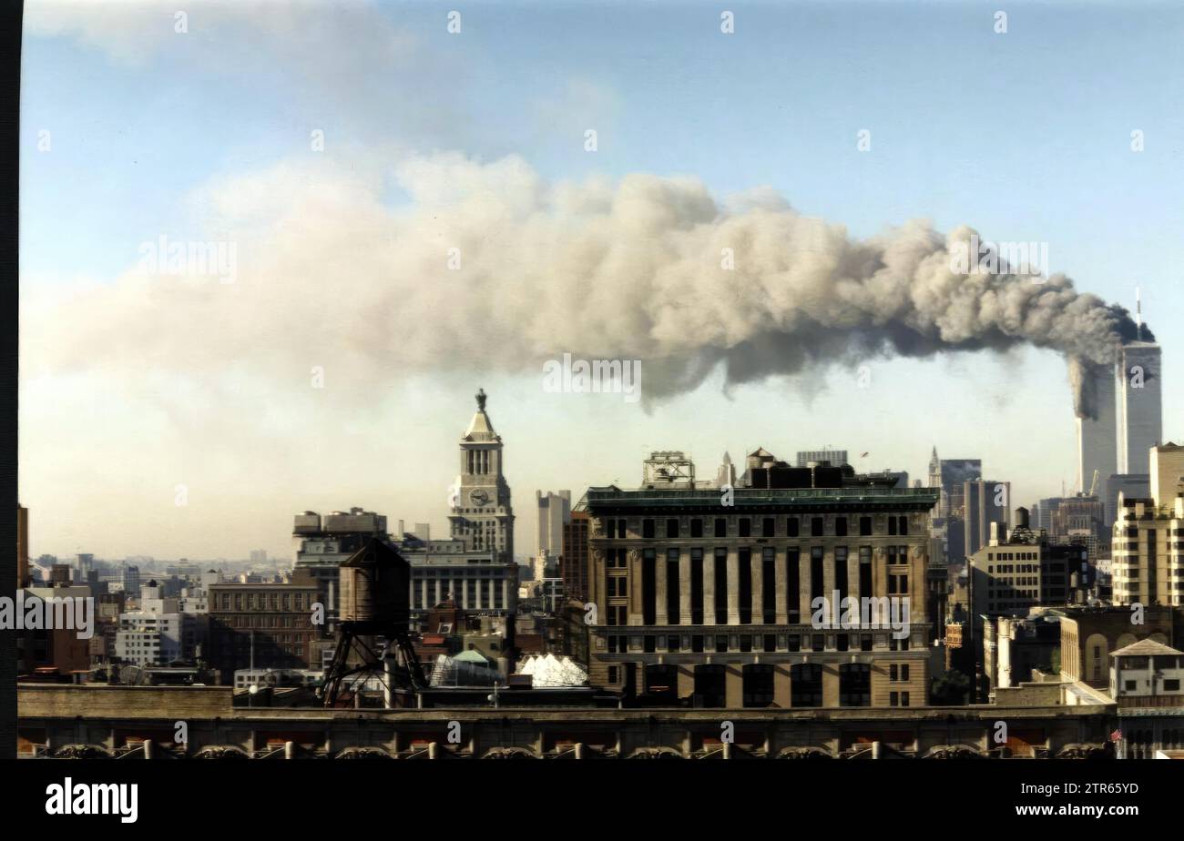 09/10/2001. New York..14..9..01. Attacco al World Trade Center....Photo Corina Arranz...ArchDC. Crediti: Album / Archivo ABC / Corina Arranz Foto Stock