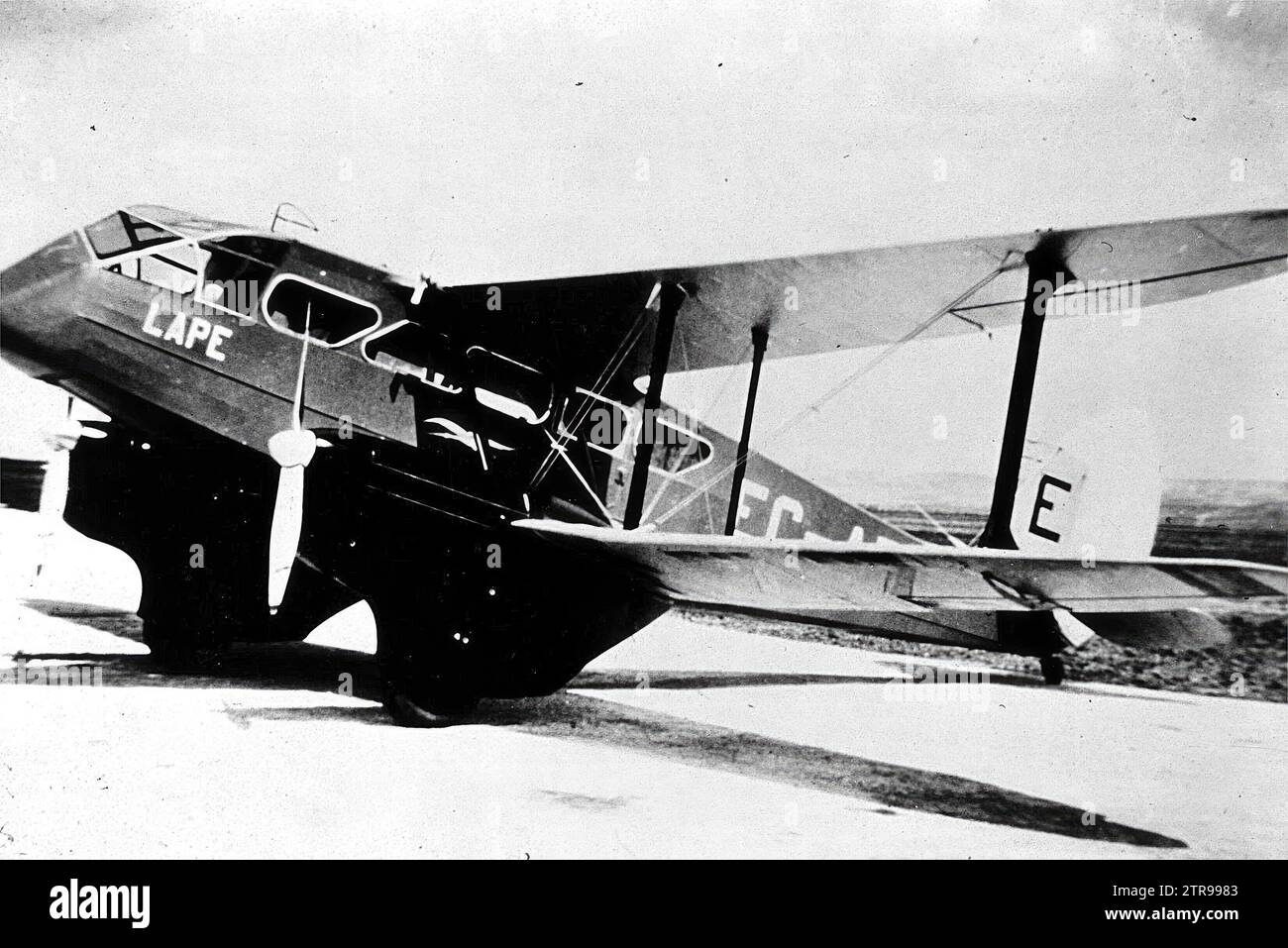 1930 (ca.). Dragon rapide, uno dei più popolari aerei di linea a corto raggio degli anni '1930, fu uno dei primi aerei dell'Iberia. Crediti: Album / Archivo ABC Foto Stock
