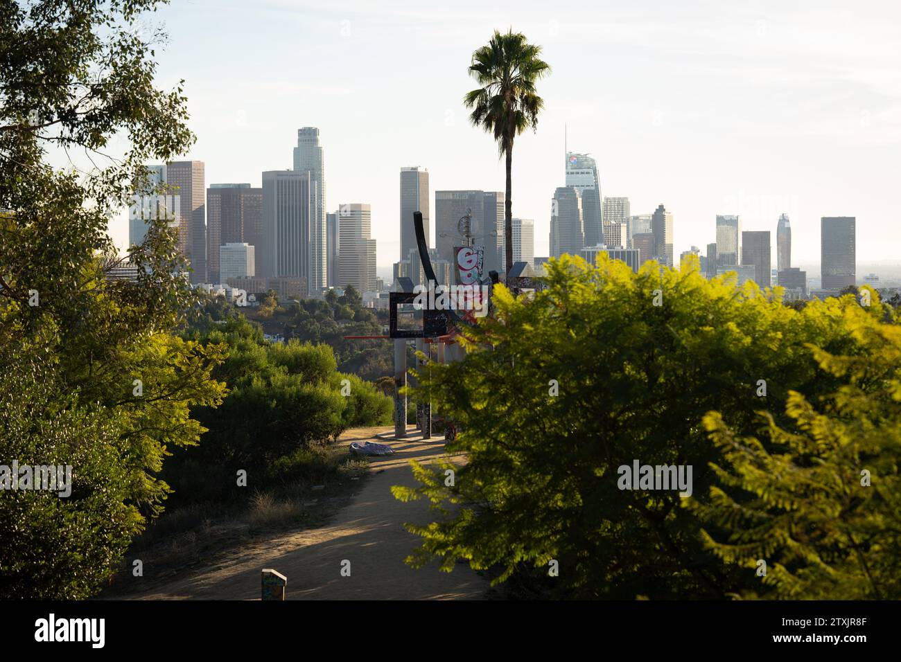 Skyline di Los Angeles Foto Stock