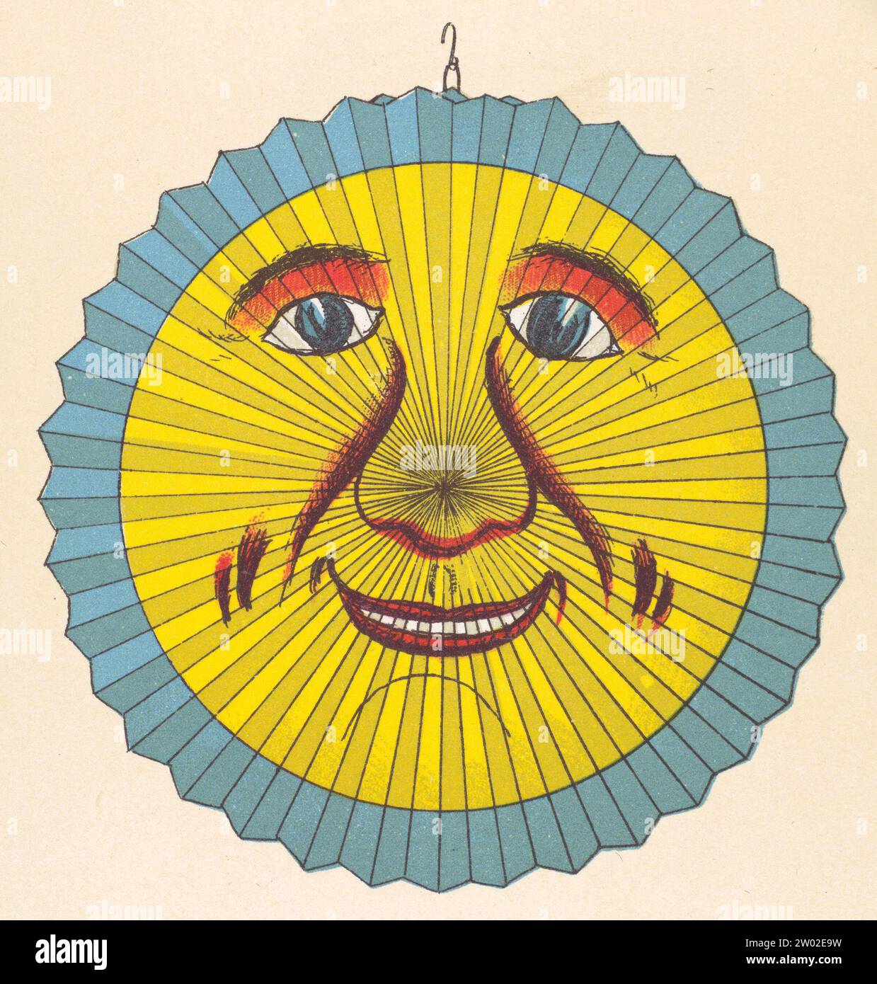 Una cromolitografia tratta da un catalogo della fine del XIX secolo pubblicato nel Baden-Württemberg che pubblicizza lanterne di carta stagionali per celebrare il giorno di San Martino. Foto Stock