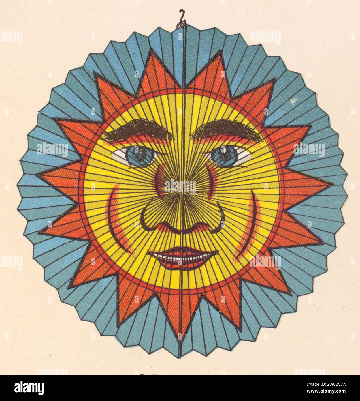 Una cromolitografia tratta da un catalogo della fine del XIX secolo pubblicato nel Baden-Württemberg che pubblicizza lanterne di carta stagionali per celebrare il giorno di San Martino. Foto Stock