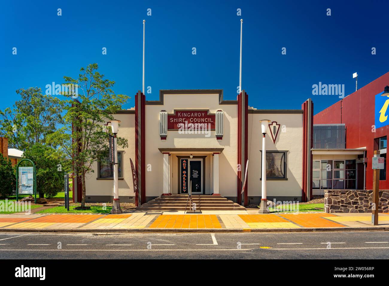 Kingaroy, Queensland, Australia - edificio storico Shire Council Chambers Foto Stock