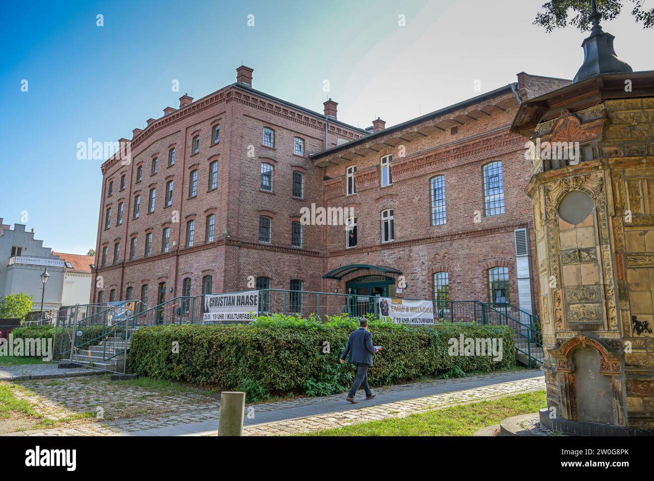 Kulturfabrik Fürstenwalde, Domplatz, Fürstenwalde, Landkreis Oder-Spree, Brandeburgo, Deutschland Foto Stock
