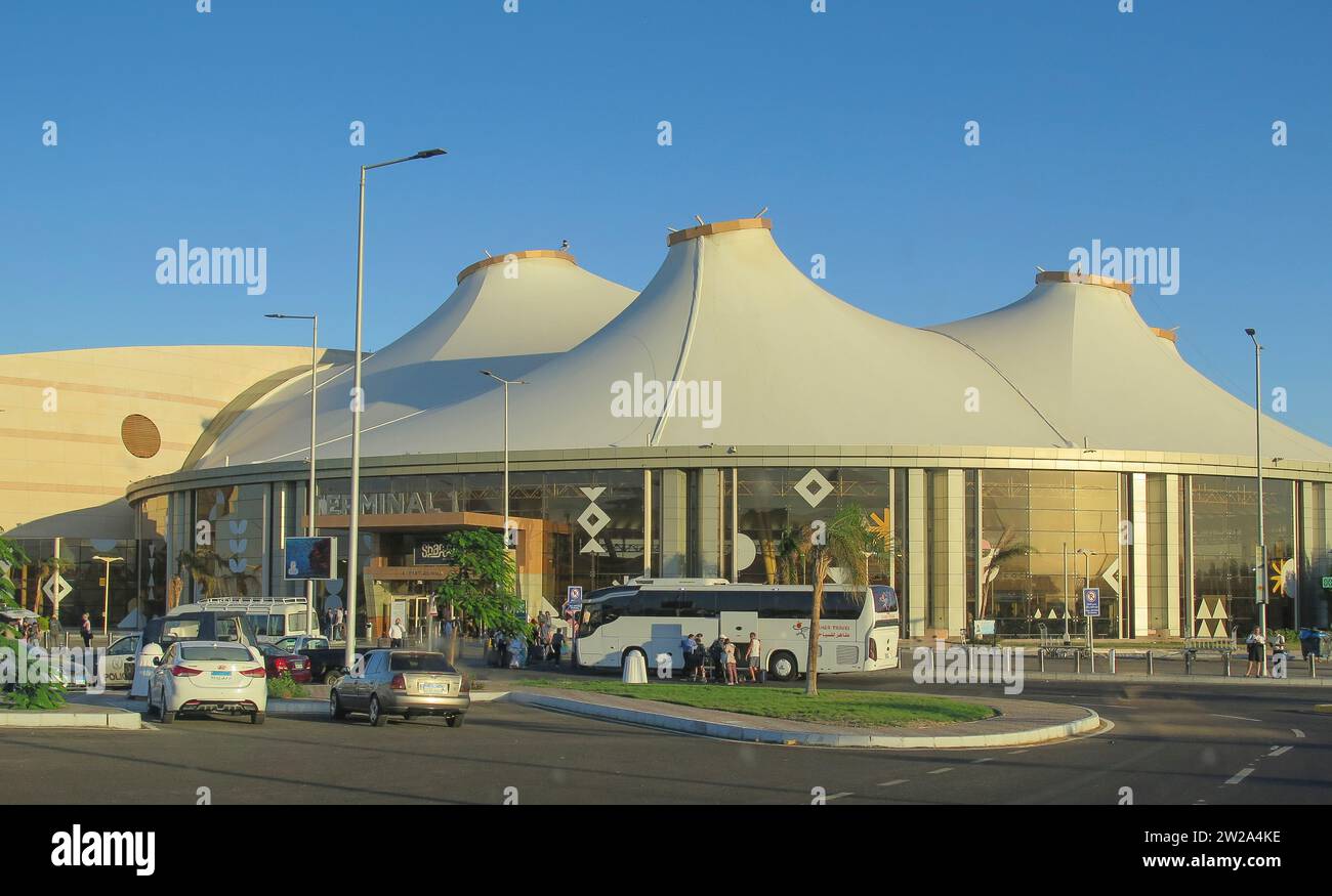 Aeroporto internazionale di Sharm el-Sheikh, Flughafen, Scharm El-Scheich, Sinai, Ägypten Foto Stock
