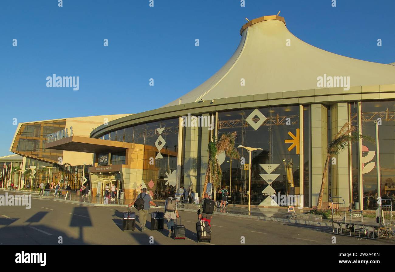 Aeroporto internazionale di Sharm el-Sheikh, Flughafen, Scharm El-Scheich, Sinai, Ägypten Foto Stock