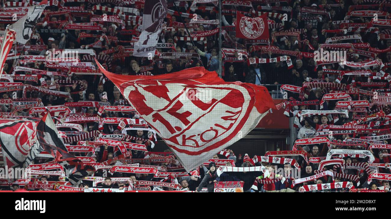 Colonia, Deutschland. 10 dicembre 2023. Firo: 10.12.2023, calcio, 1° campionato, 1° Bundesliga, stagione 2023/2024, 1.FC Colonia - FSV FSV FSV Mainz 05 0:0 fan Colonia crediti: dpa/Alamy Live News Foto Stock