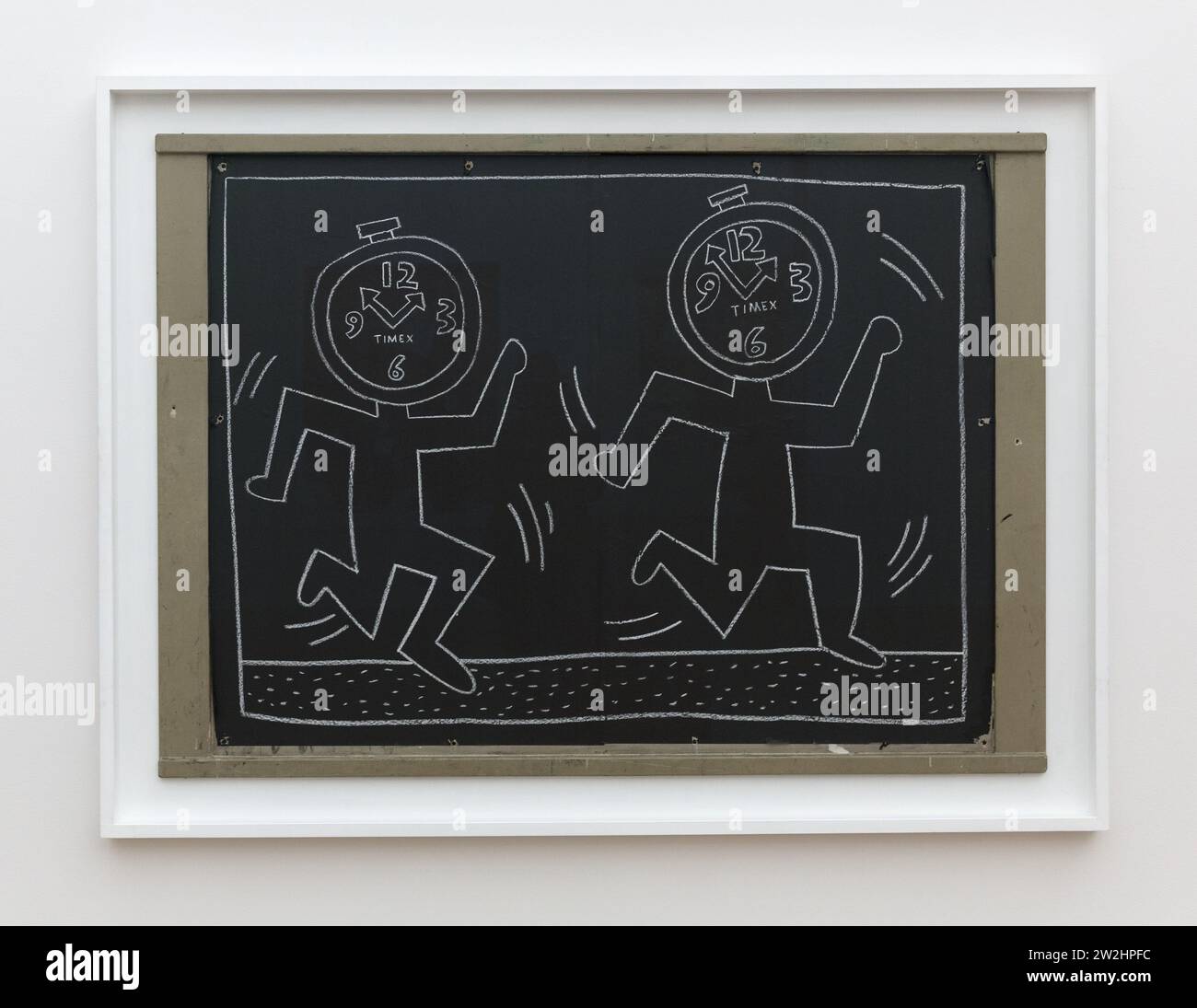 Arte Keith Harring nel museo Brandhorst di Monaco Foto Stock