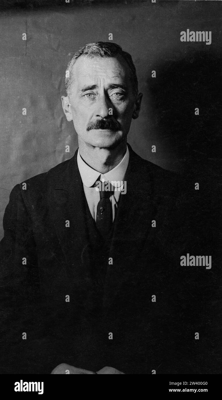 Foto ufficiale scattata sul fronte occidentale britannico che mostra il ritratto di mans Foto Stock