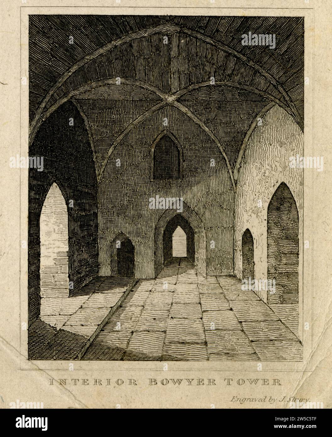 Stampa intitolata "Interior Bowyer" Foto Stock