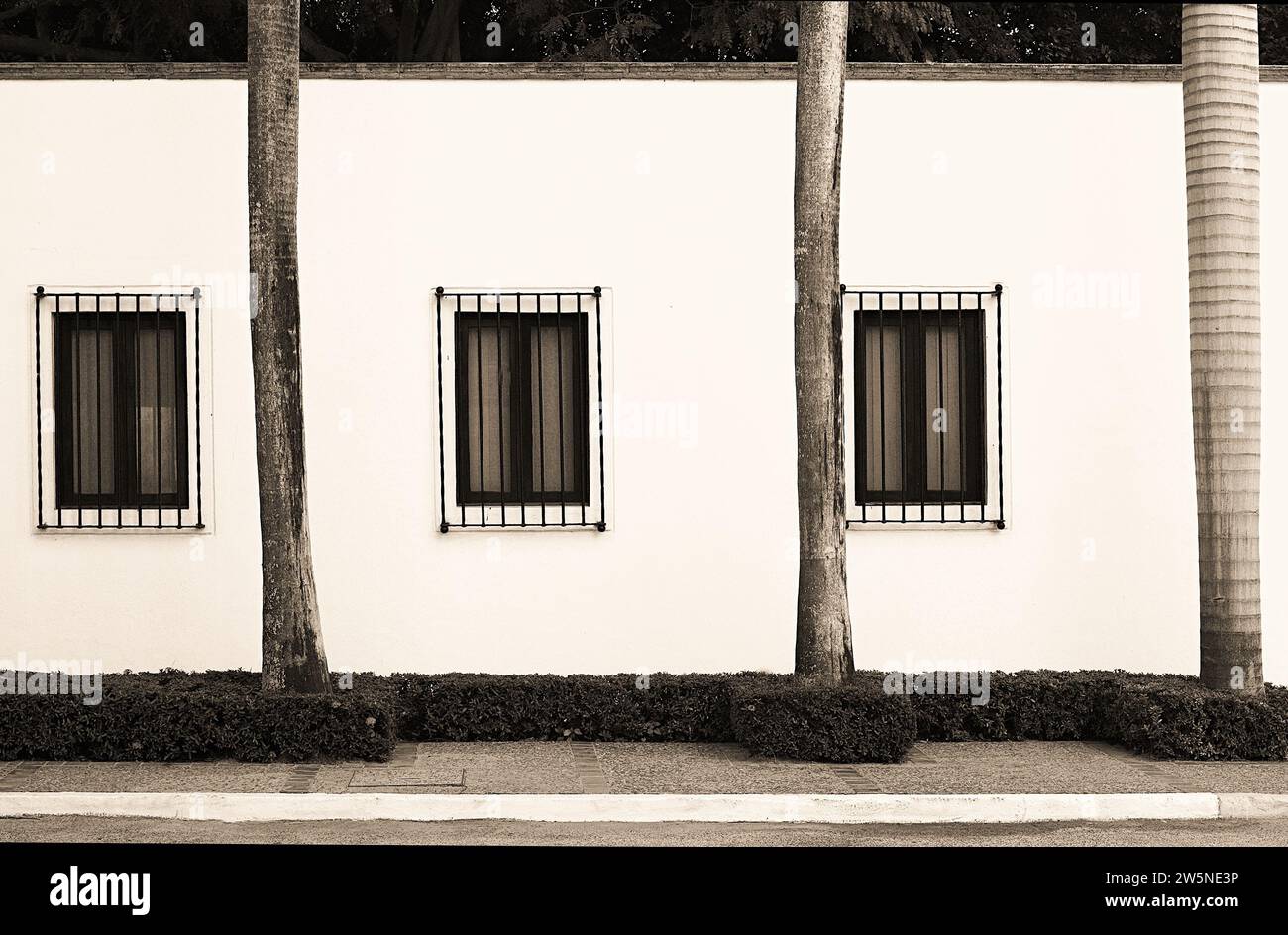 Hacienda Windows Foto Stock