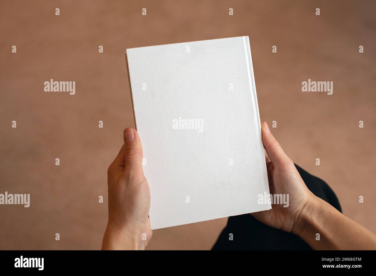 Modello di copertina del libro vuoto, modello del libro Foto Stock