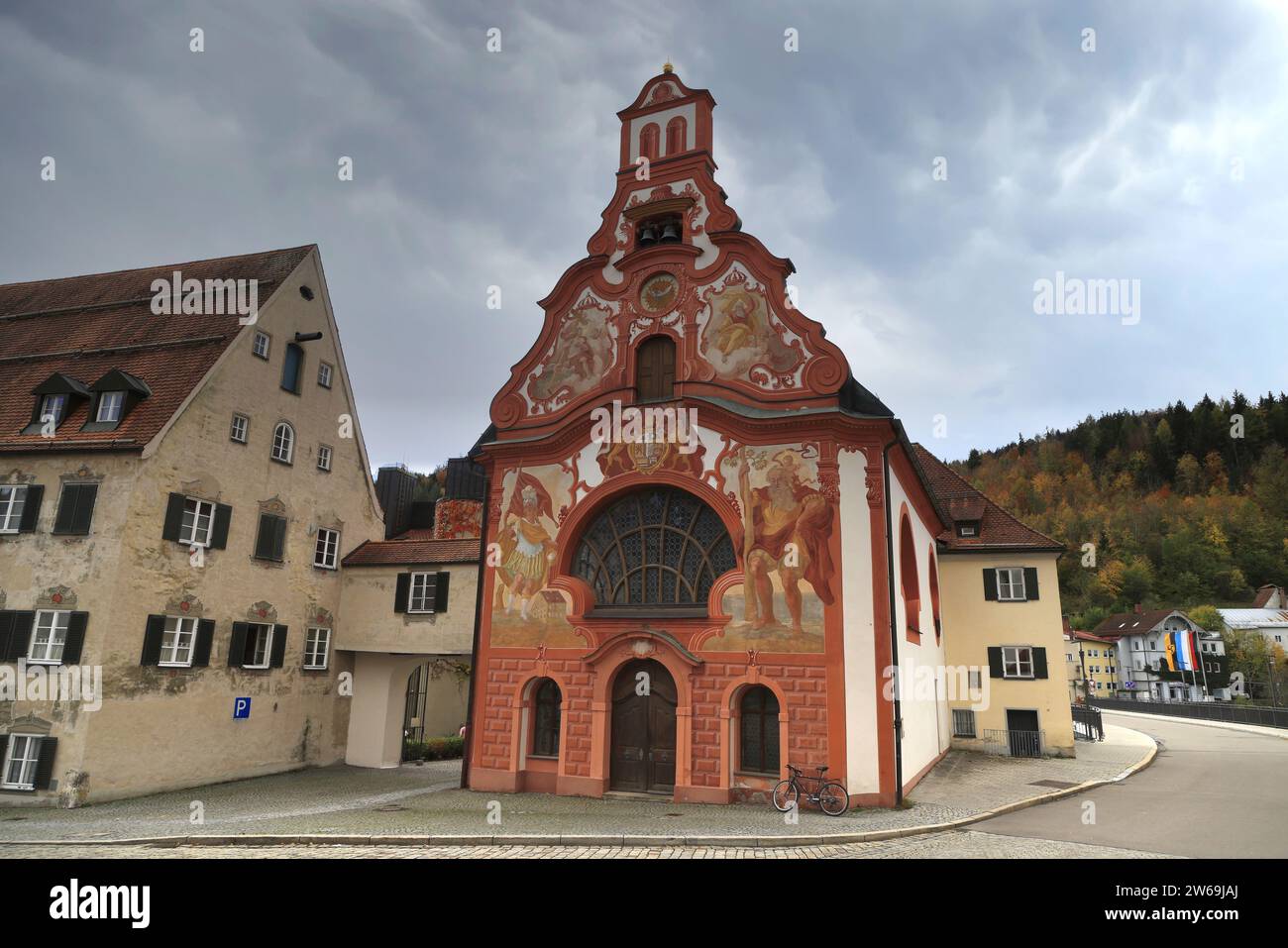 La Chiesa dello Spirito Santo a Fussen in Baviera Foto Stock