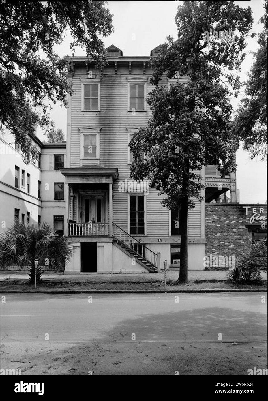 William Williams House, 18 East Oglethorpe Street, Savannah, Chatham County, Georgia. Foto Stock