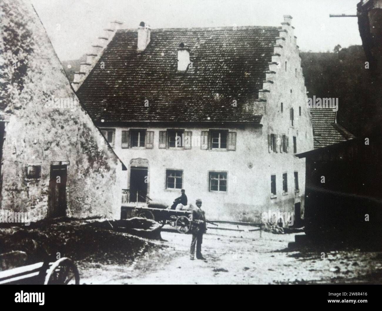 WN Wutöschingen Mahlmühle 19. Jhdt. Foto Stock