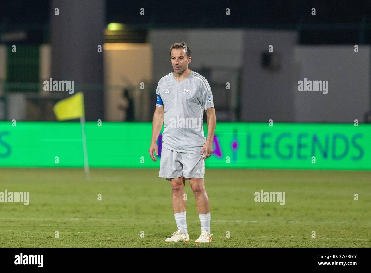 Jeddah, Arabia Saudita. 21 dicembre 2023. Al Ahli Sports Club JEDDAH, ARABIA SAUDITA - 21 DICEMBRE: Alessandro del Piero durante la partita Saudi Legends and World Legends all'al Ahli Sports Club il 21 dicembre 2023 a Jeddah, Arabia Saudita. (Foto di Richard Callis/SPP/) (Richard Callis/SPP) credito: SPP Sport Press Photo. /Alamy Live News Foto Stock