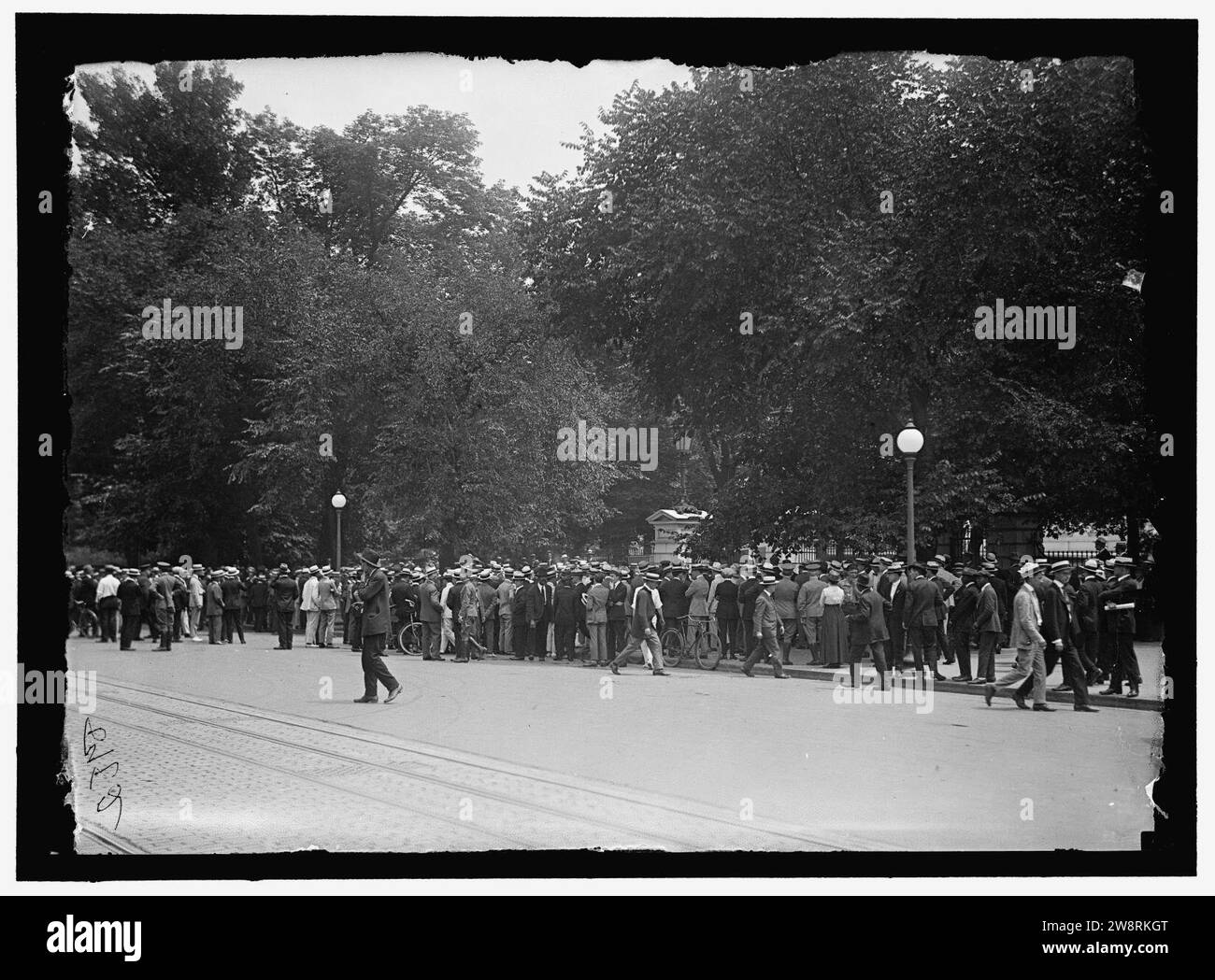 Donna suffragio riot al White House GATE Foto Stock