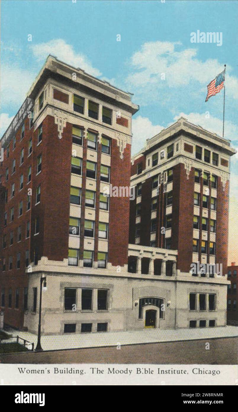 Womens Building, il Moody Bible Institute, Chicago Foto Stock