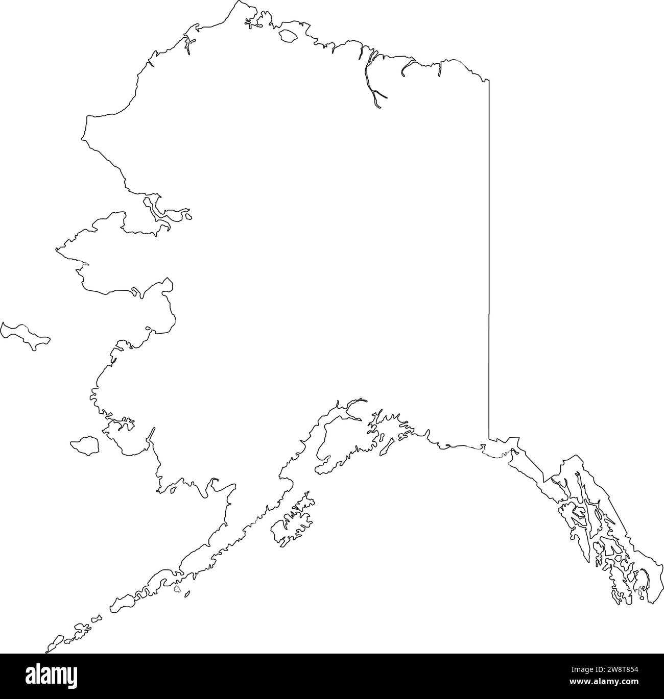 mappa dell'icona dell'alaska disegno illustrativo vettoriale Illustrazione Vettoriale