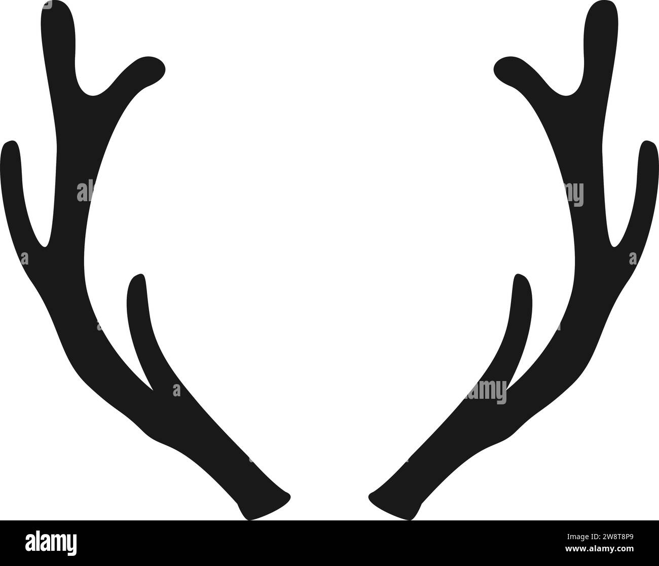 icona cervo disegno illustrativo vettoriale Illustrazione Vettoriale