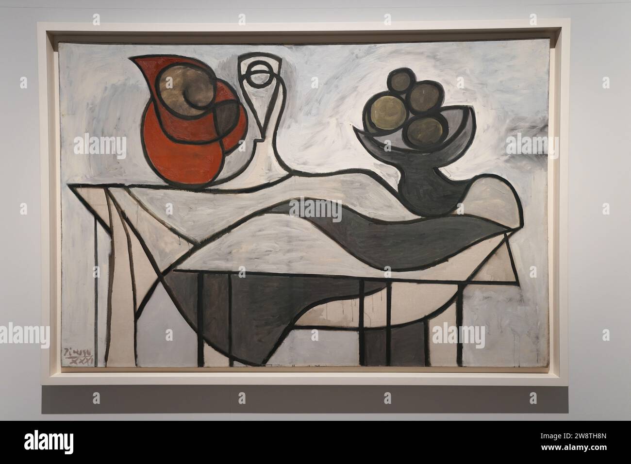 Caraffa e cesto di frutta, 1931 - Museo Pablo Picasso a Barcellona, Spagna Foto Stock