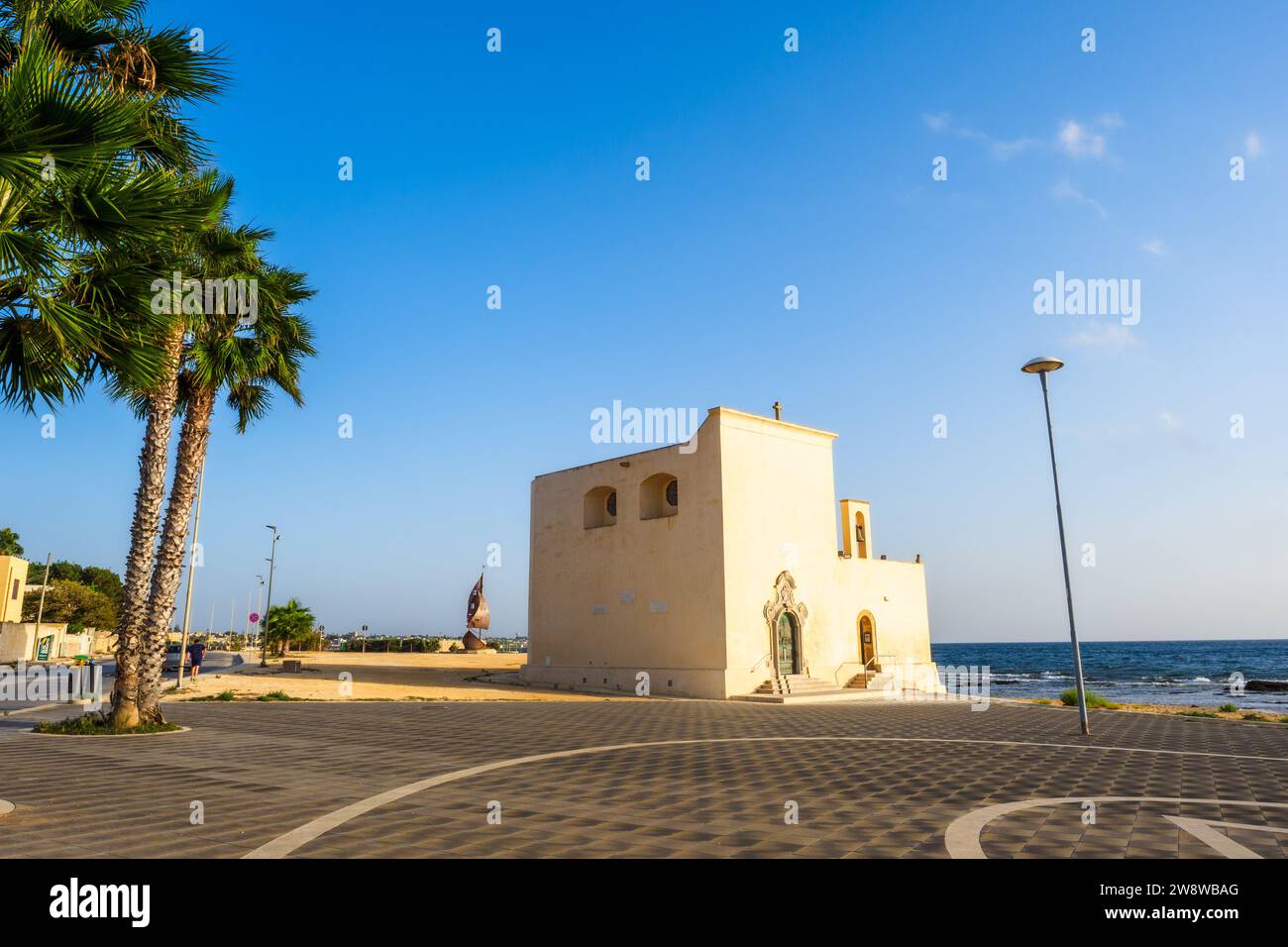 Santuario Diocesiano San Vito in riva di mare - Mazara del Vallo, Sicilia, Italia Foto Stock