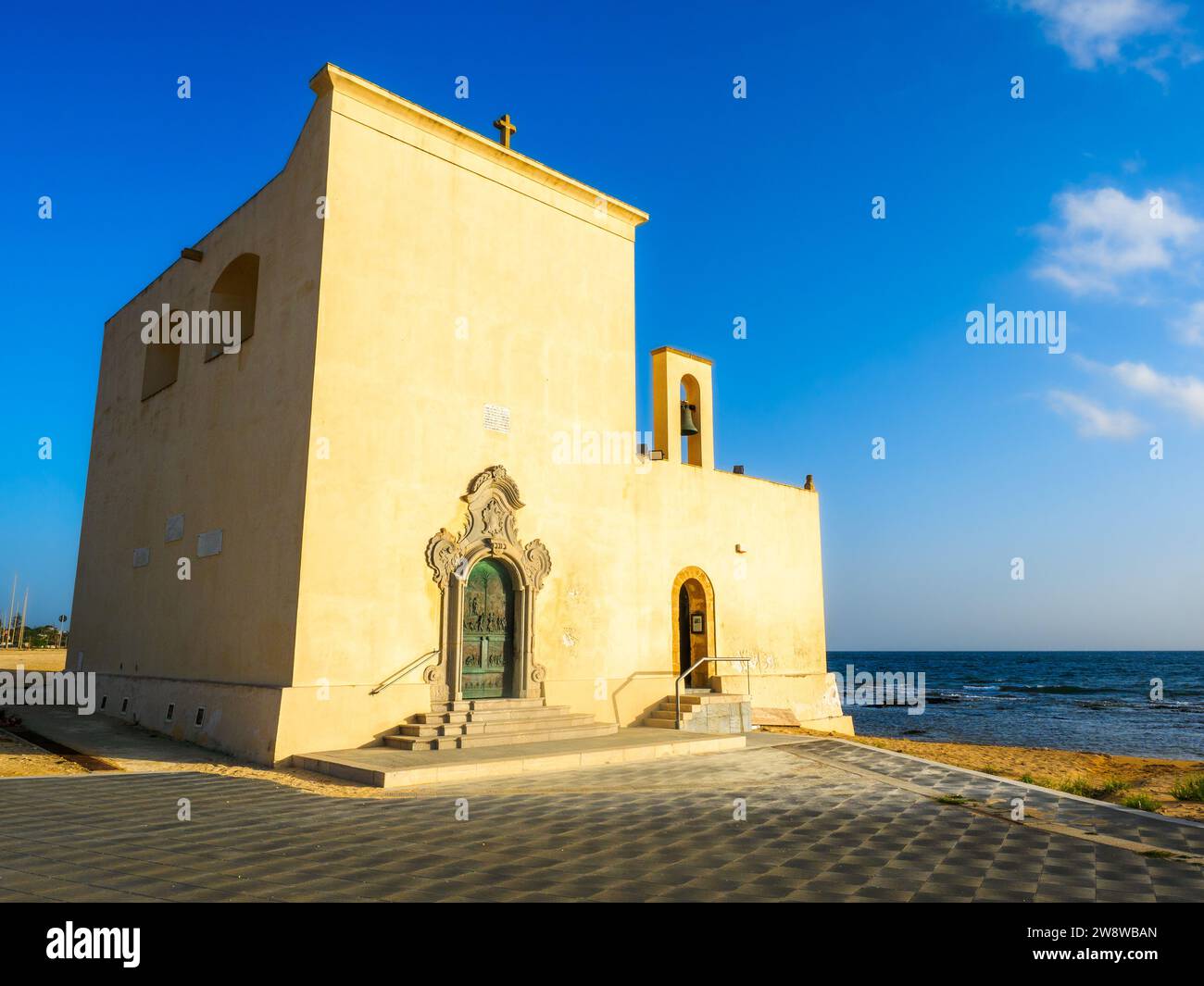 Santuario Diocesiano San Vito in riva di mare - Mazara del Vallo, Sicilia, Italia Foto Stock