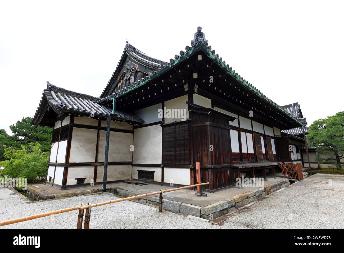 Castello Nijo con giardini, una casa per lo shogun Ieyasu a Nijocho, Nakagyo Ward, Kyoto, Giappone Foto Stock