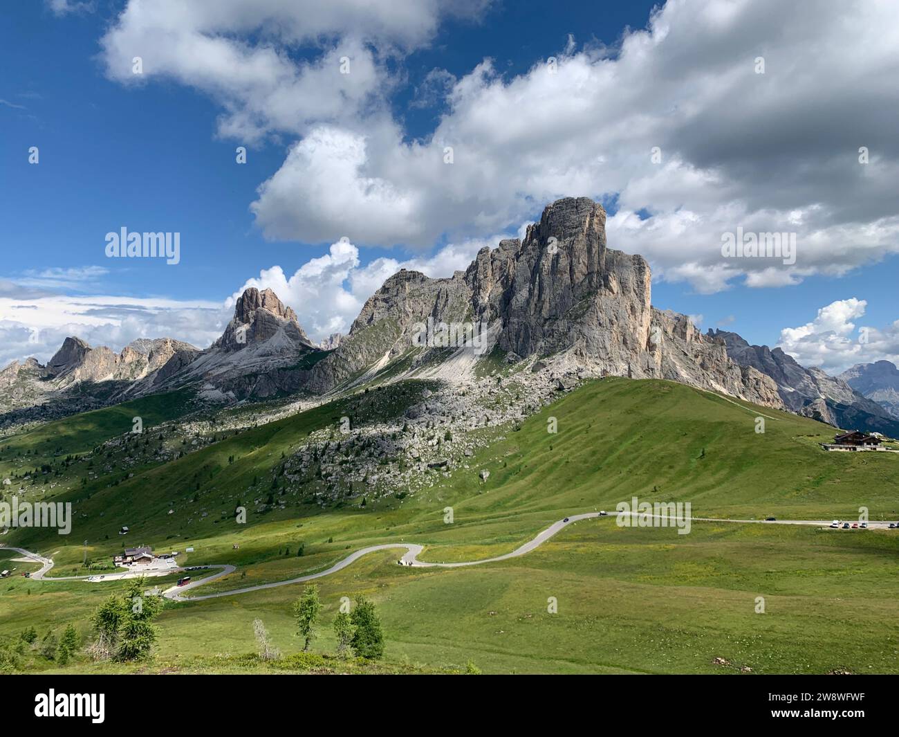 Foto drone passo del Giau Dolomiti Italia europa Foto Stock