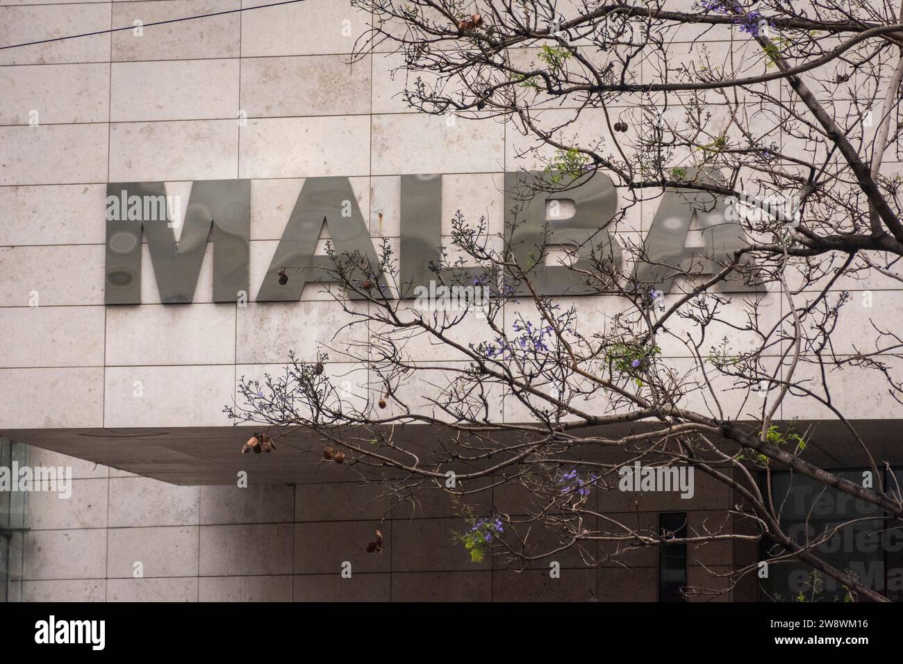 Vista dell'edificio del museo MALBA a Palermo, Buenos Aires, Argentina Foto Stock
