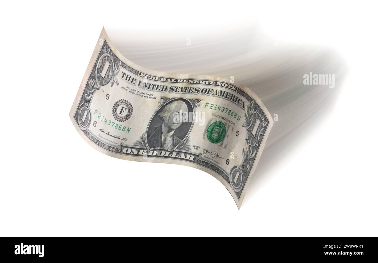 Una banconota da un dollaro, Foto Stock