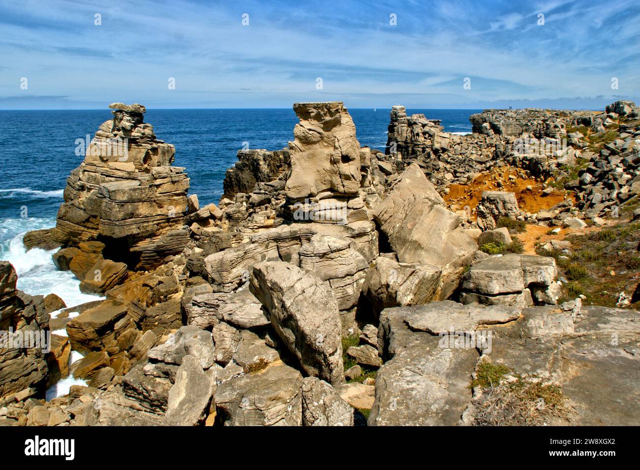 Capo Carvoeiro a Peniche, Portogallo Foto Stock