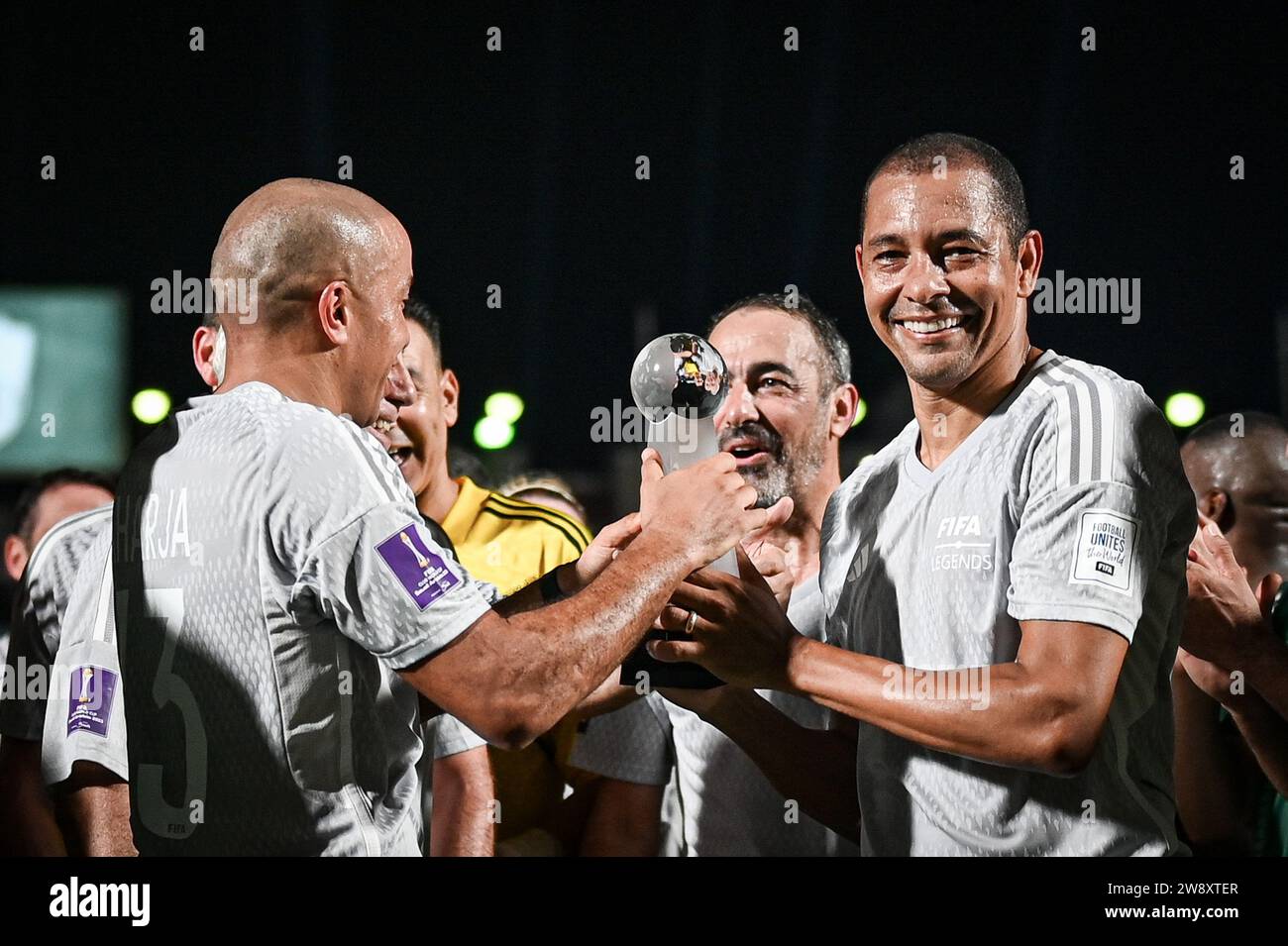Jeddah, Arabia Saudita. 21 dicembre 2023. Al Ahli Sports Club JEDDAH, ARABIA SAUDITA - 21 DICEMBRE: Gilberto Silva dopo la partita Saudi Legends and World Legends all'al Ahli Sports Club il 21 dicembre 2023 a Jeddah, Arabia Saudita. (Foto di Alexandre Neto/SPP) (/SPP) credito: SPP Sport Press Photo. /Alamy Live News Foto Stock