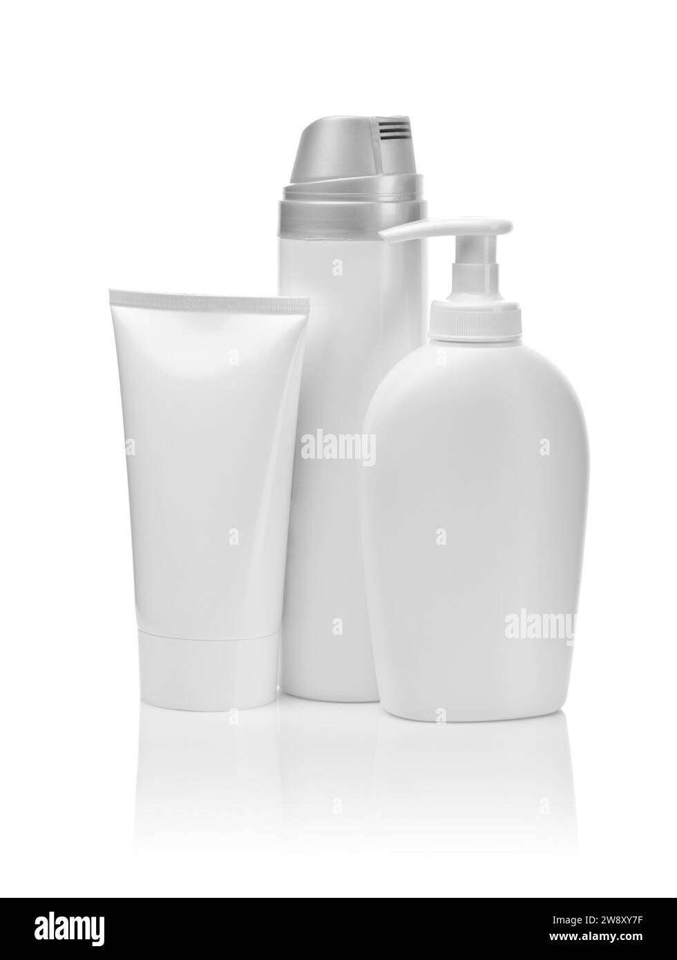 Tubo flessibile e spray Foto Stock